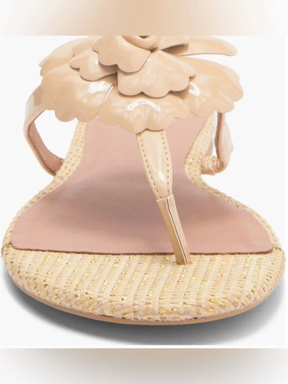 Linea Paolo Laurel Flower Sandal ~ Nude Size 10
